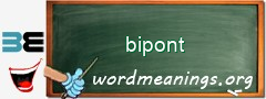 WordMeaning blackboard for bipont